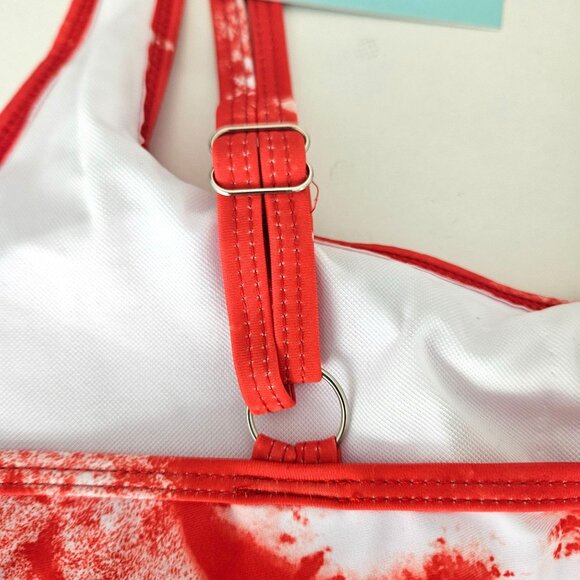 Adisputent Womens Med 2 Piece Bathing Suit High Waisted Bikini Patriotic Beach - Picture 7 of 8